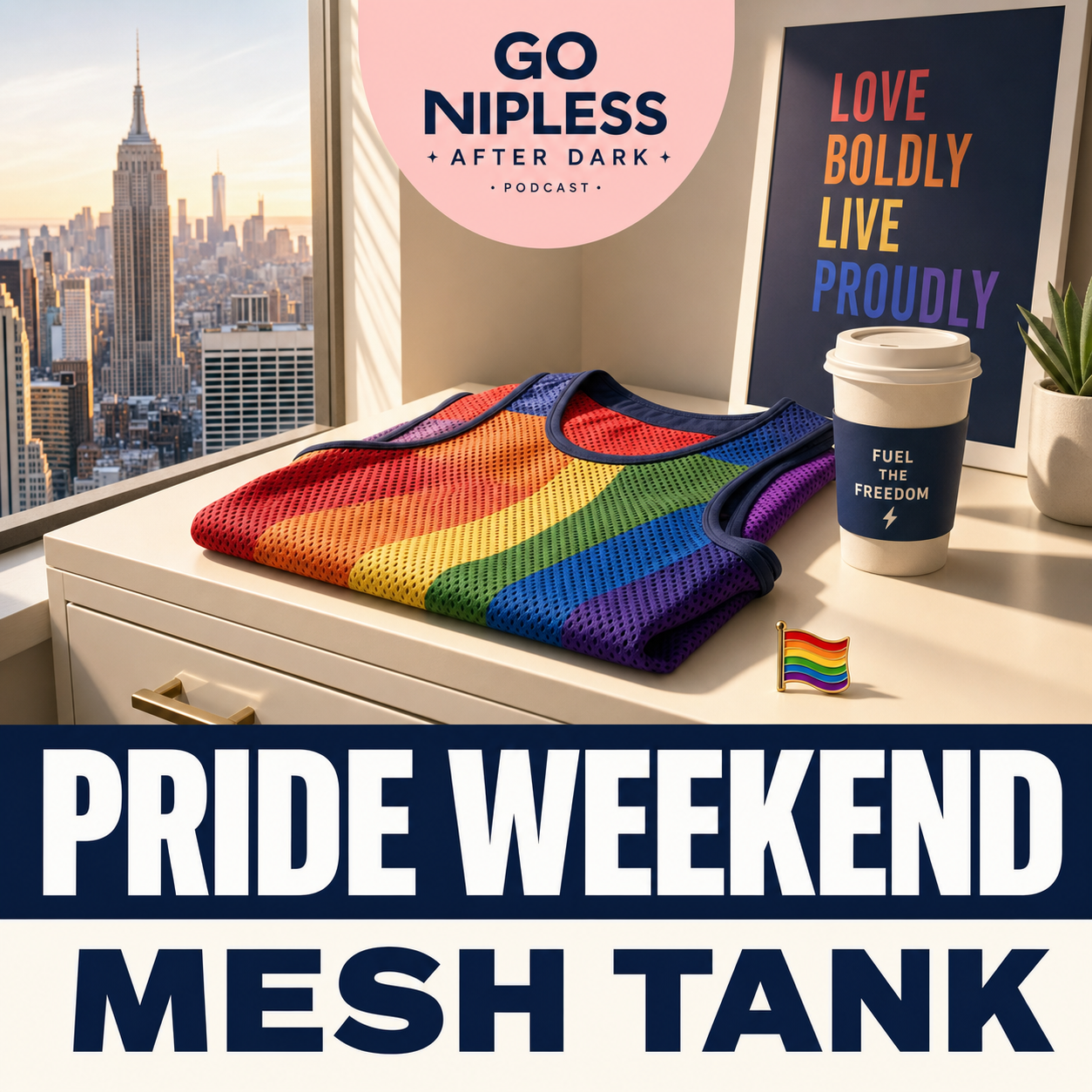 Pride Weekend NYC: Nipple Covers for Men's Mesh Tank Tops