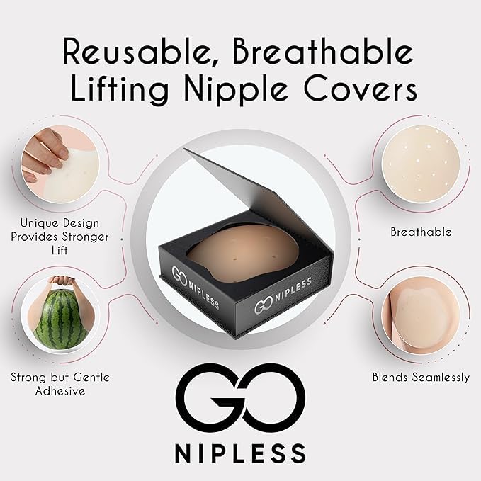 Go Nipless Combo Pack - Lifting and Classic reusable silicone nipple covers